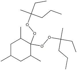 2,4,6-Trimethyl-1,1-bis(1-ethyl-1-methylbutylperoxy)cyclohexane 구조식 이미지