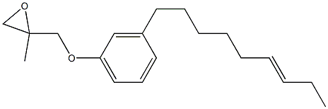 3-(6-Nonenyl)phenyl 2-methylglycidyl ether Structure