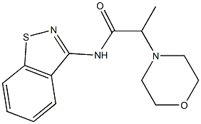 N-(1,2-Benzisothiazol-3-yl)-2-(4-morpholinyl)propanamide 구조식 이미지