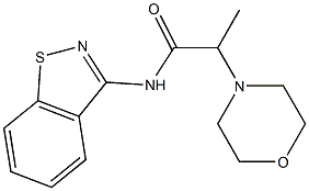 N-(1,2-Benzisothiazol-3-yl)-2-(4-morpholinyl)propanamide Structure