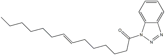 1-(7-Tetradecenoyl)-1H-benzotriazole 구조식 이미지