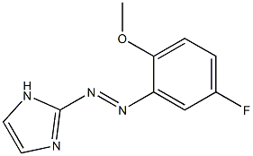 2-[(5-Fluoro-2-methoxyphenyl)azo]-1H-imidazole Structure