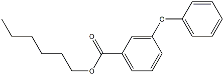 m-Phenoxybenzoic acid hexyl ester 구조식 이미지