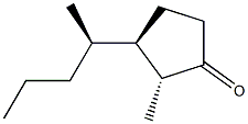 (2R,3R)-2-Methyl-3-[(1R)-1-methylbutyl]cyclopentanone 구조식 이미지