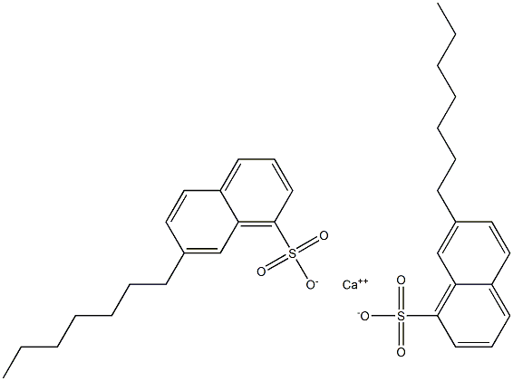 Bis(7-heptyl-1-naphthalenesulfonic acid)calcium salt 구조식 이미지