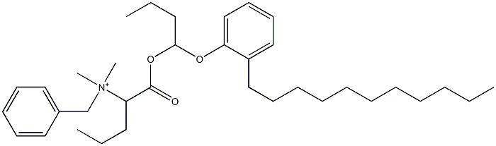 N,N-Dimethyl-N-benzyl-N-[1-[[1-(2-undecylphenyloxy)butyl]oxycarbonyl]butyl]aminium 구조식 이미지