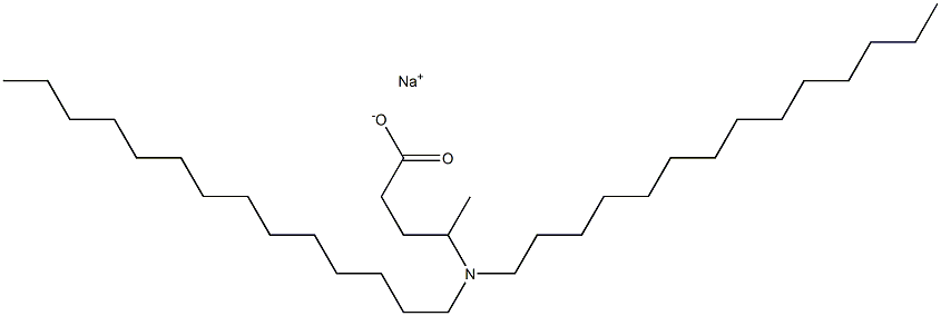 4-(Ditetradecylamino)valeric acid sodium salt Structure