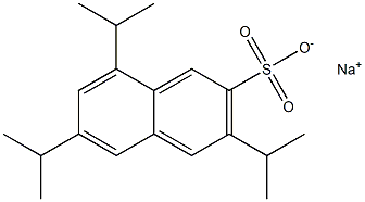 3,6,8-Triisopropyl-2-naphthalenesulfonic acid sodium salt Structure