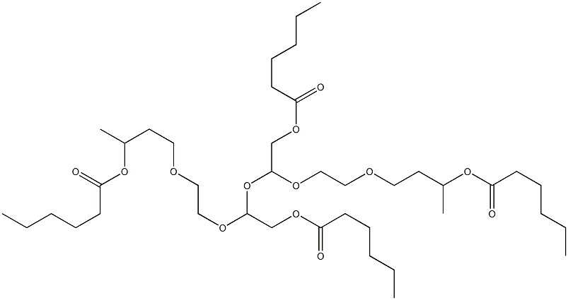 2,2'-[Oxybis[2,1-ethanediyloxy(2,1-ethanediyl)oxy]]bis(ethanol hexanoate) Structure