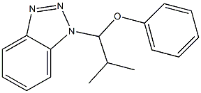 1-[1-Phenoxy-2-methylpropyl]-1H-benzotriazole 구조식 이미지
