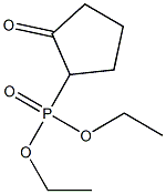 (2-Oxocyclopentyl)phosphonic acid diethyl ester 구조식 이미지