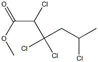 2,3,3,5-Tetrachlorohexanoic acid methyl ester 구조식 이미지