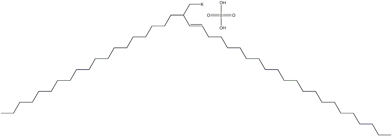 Sulfuric acid 2-nonadecyl-3-tetracosenyl=potassium ester salt 구조식 이미지