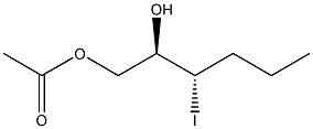 (2R,3S)-1-Acetoxy-3-iodohexan-2-ol 구조식 이미지