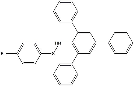 2,4,6-Triphenyl-N-[(4-bromophenyl)thio]benzenamine Structure