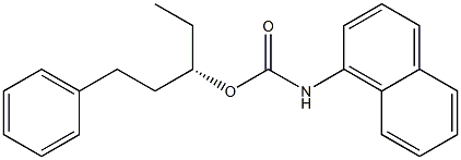 (+)-(1-Naphtyl)carbamic acid (S)-1-phenylpentane-3-yl ester Structure