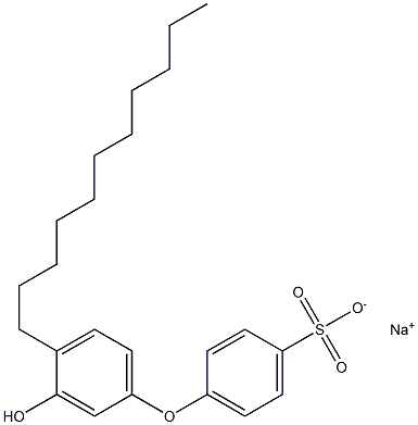 3'-Hydroxy-4'-undecyl[oxybisbenzene]-4-sulfonic acid sodium salt 구조식 이미지