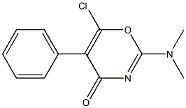 2-(Dimethylamino)-5-phenyl-6-chloro-4H-1,3-oxazin-4-one Structure