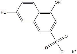 4,7-Dihydroxy-2-naphthalenesulfonic acid potassium salt Structure