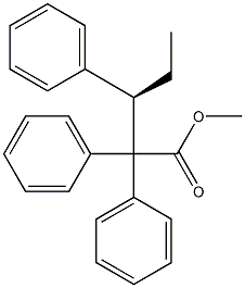 [R,(+)]-2,2,3-Triphenylvaleric acid methyl ester 구조식 이미지