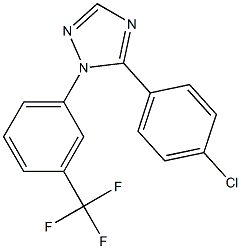 1-(3-Trifluoromethylphenyl)-5-(4-chlorophenyl)-1H-1,2,4-triazole Structure