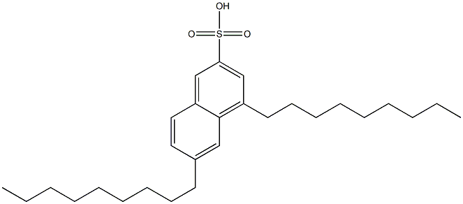 4,6-Dinonyl-2-naphthalenesulfonic acid 구조식 이미지