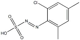 2-Chloro-4,6-dimethylbenzenediazosulfonic acid 구조식 이미지