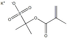 2-(Methacryloyloxy)-2-propanesulfonic acid potassium salt 구조식 이미지