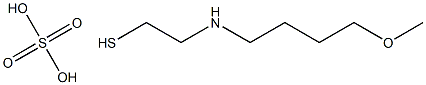 2-(4-Methoxybutyl)aminoethanethiol sulfate 구조식 이미지