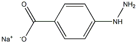 p-Hydrazinobenzoic acid sodium salt 구조식 이미지