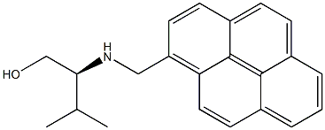 1-[[(1S)-1-Hydroxymethyl-2-methylpropyl]aminomethyl]pyrene 구조식 이미지