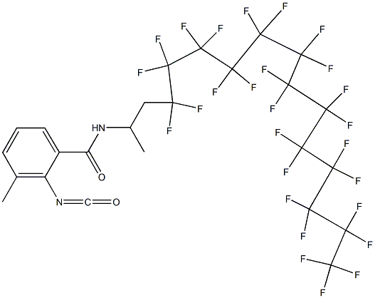 2-Isocyanato-3-methyl-N-[2-(heptacosafluorotridecyl)-1-methylethyl]benzamide Structure