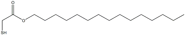 Thioglycollic acid pentadecyl ester 구조식 이미지