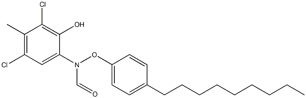 2-(4-Nonylphenoxyformylamino)-4,6-dichloro-5-methylphenol Structure