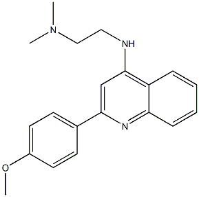 4-(2-Dimethylaminoethylamino)-2-(4-methoxyphenyl)quinoline 구조식 이미지