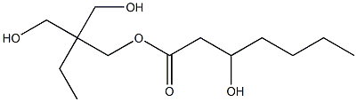 3-Hydroxyheptanoic acid 2,2-bis(hydroxymethyl)butyl ester Structure