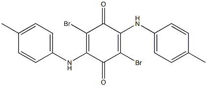 2,5-Bis(4-methylanilino)-3,6-dibromo-p-benzoquinone Structure