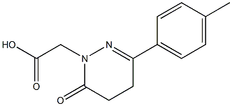 3-p-Tolyl-5,6-dihydro-6-oxopyridazine-1(4H)-acetic acid 구조식 이미지