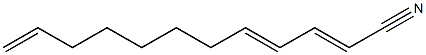 2,4,11-Dodecatrienenitrile Structure