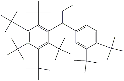1-(Penta-tert-butylphenyl)-1-(3,4-di-tert-butylphenyl)propane 구조식 이미지