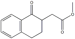 1-Oxo-1,2,3,4-tetrahydronaphthalene-2-acetic acid methyl ester 구조식 이미지