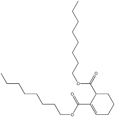 1-Cyclohexene-2,3-dicarboxylic acid dioctyl ester Structure