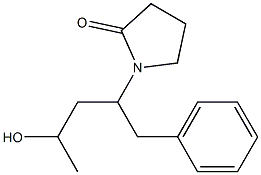 1-[1-[Benzyl]-3-hydroxybutyl]pyrrolidin-2-one 구조식 이미지