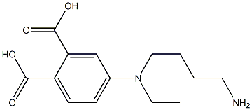 4-[N-(4-Aminobutyl)-N-ethylamino]phthalic acid Structure