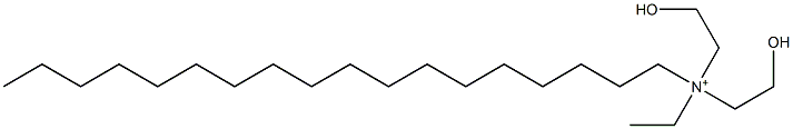 N-Ethyl-N,N-bis(2-hydroxyethyl)-1-octadecanaminium Structure