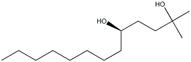 (4R)-4-Hydroxy-1,1-dimethyl-1-dodecanol 구조식 이미지
