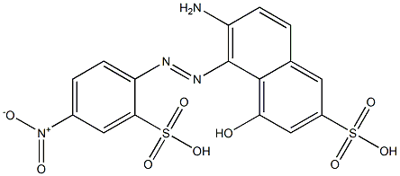 6-Amino-4-hydroxy-5-[(4-nitro-2-sulfophenyl)azo]-2-naphthalenesulfonic acid Structure