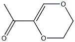 5-Acetyl-2,3-dihydro-1,4-dioxin 구조식 이미지