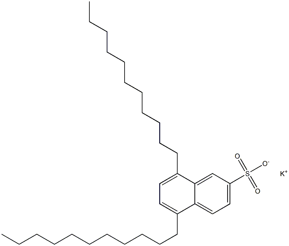 5,8-Diundecyl-2-naphthalenesulfonic acid potassium salt 구조식 이미지