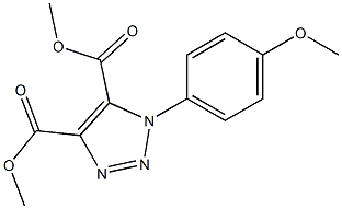 1-(4-Methoxyphenyl)-1H-1,2,3-triazole-4,5-dicarboxylic acid dimethyl ester 구조식 이미지